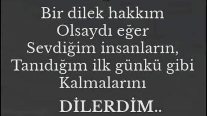 Şu an bir dilek hakkın olsaydı bunu kim için ne için kullanırdın?