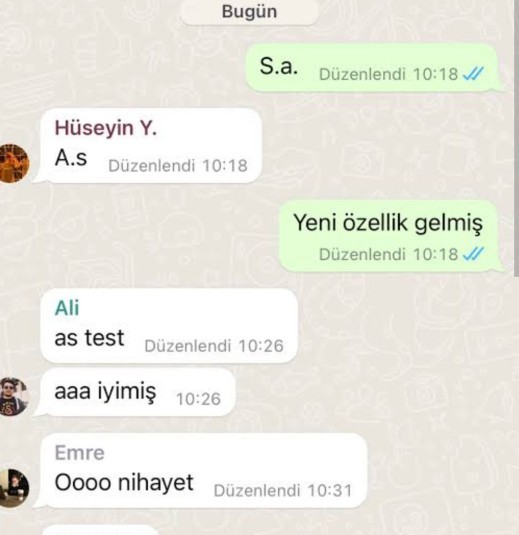 En son kime mesaj attınız ve mesajın içeriği neydi?