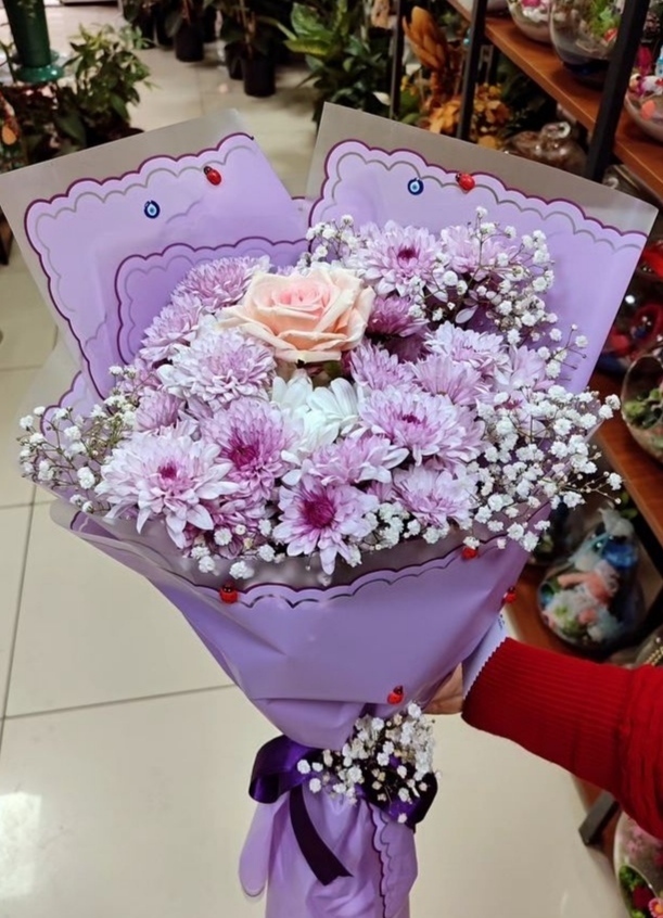 Bu çiçekler senin için 💜💜