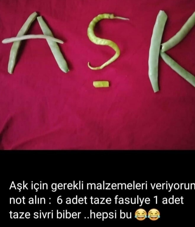 Size aşkın tarifini veriyorum bir yere not alın olur mu?