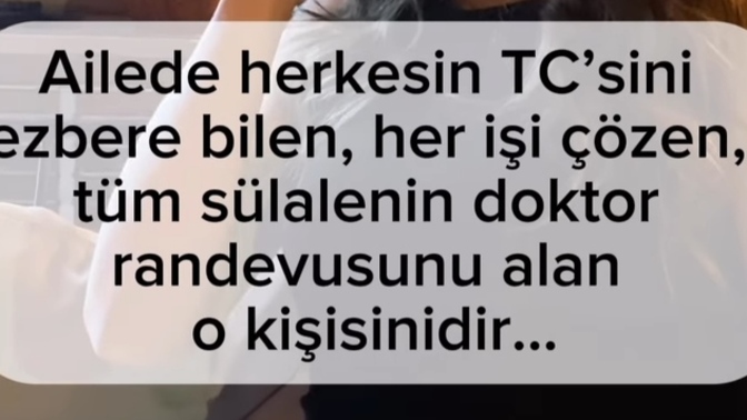 Sizin ailenizin o kişisi kim?
