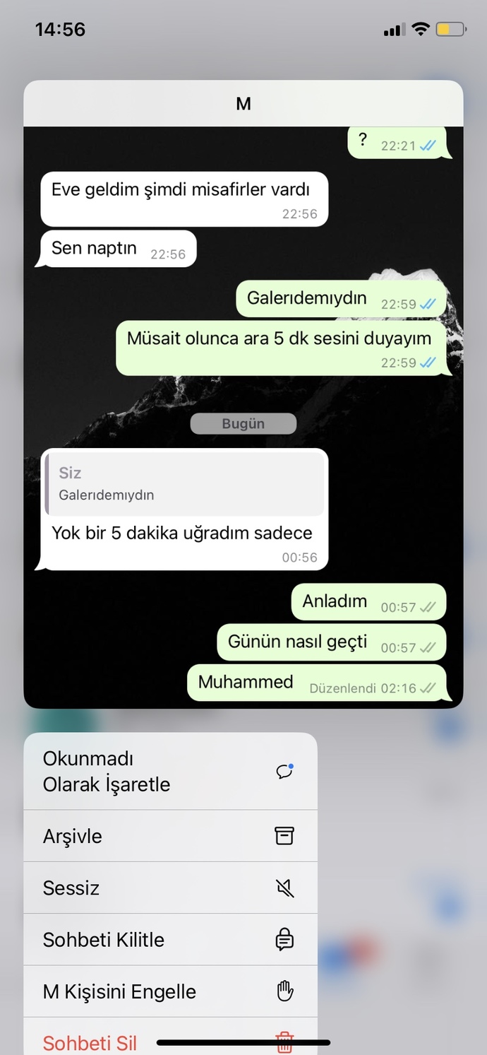 Çok özlüyorum ama cvp vermıyo?