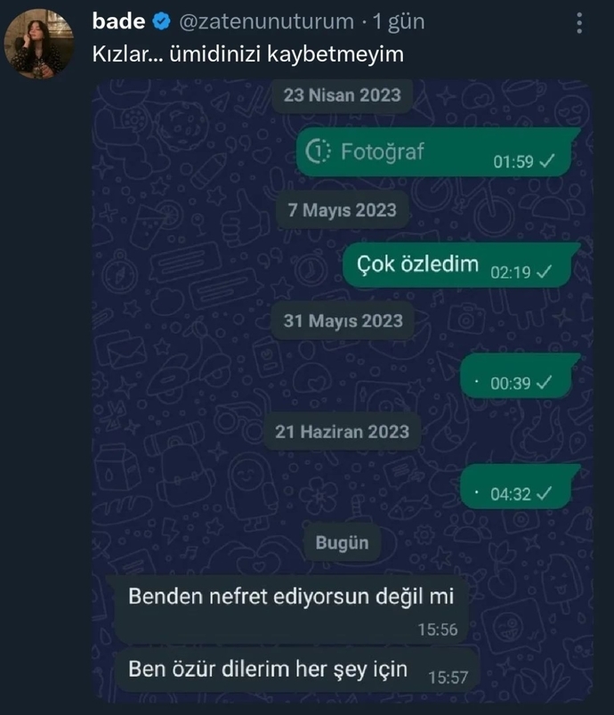 Mesajınıza cevap gelmediği halde yazmaya devam eder misiniz?