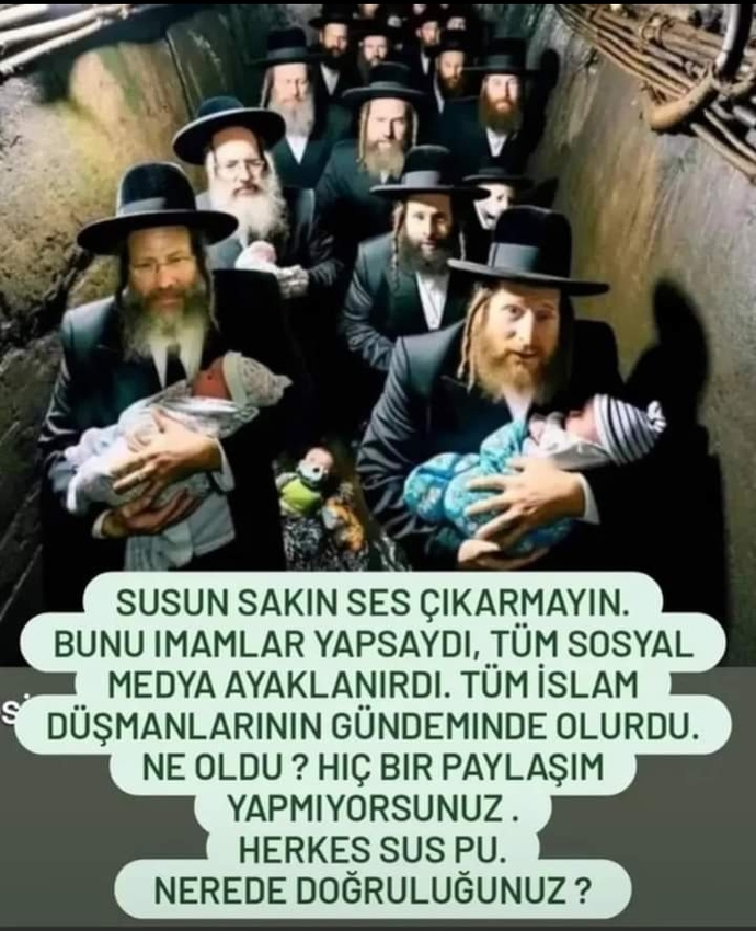 Sizce bu görsel, günümüz Türkiyesinde sadece Müslümanlara karşı cephe alan şahısları anlat mıyormu?
