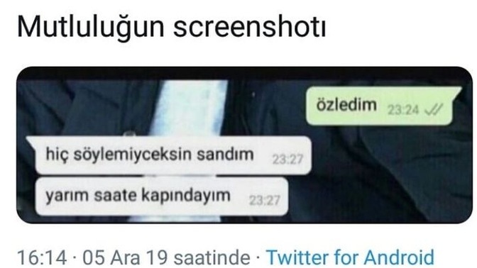 Özledim diyen sevgilinin kapısına gider misin?