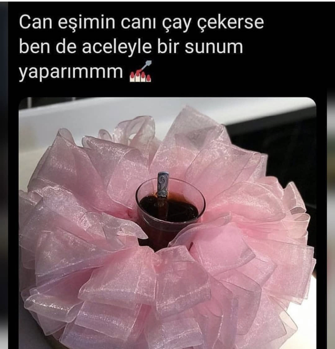 Eşinize böyle sunumlar yapar mısınız😀😀😀😀?