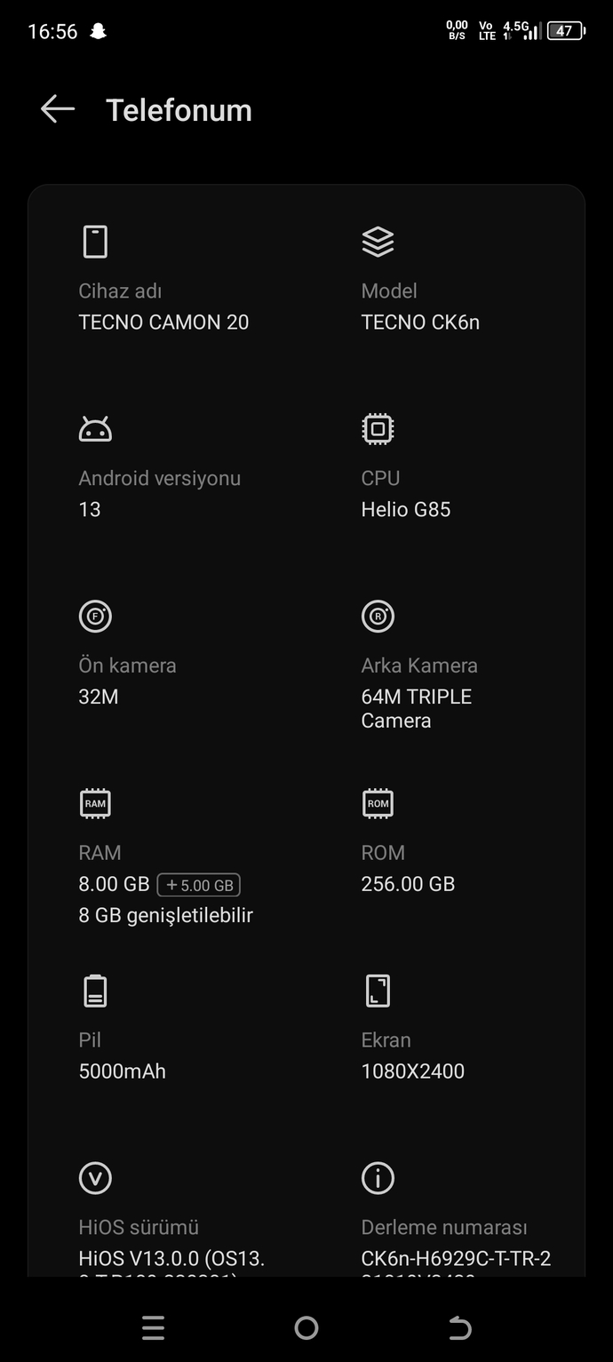 Akıllı telefonunuz kaç GB RAM belleği Ve dahili hafıza ya sahip yeterli geliyor mu?