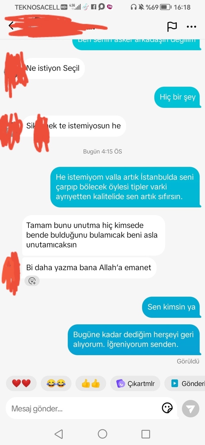 Hiç mi duygu yok bunda?