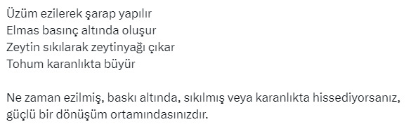 İnsanları ne olgunlaştırır?
