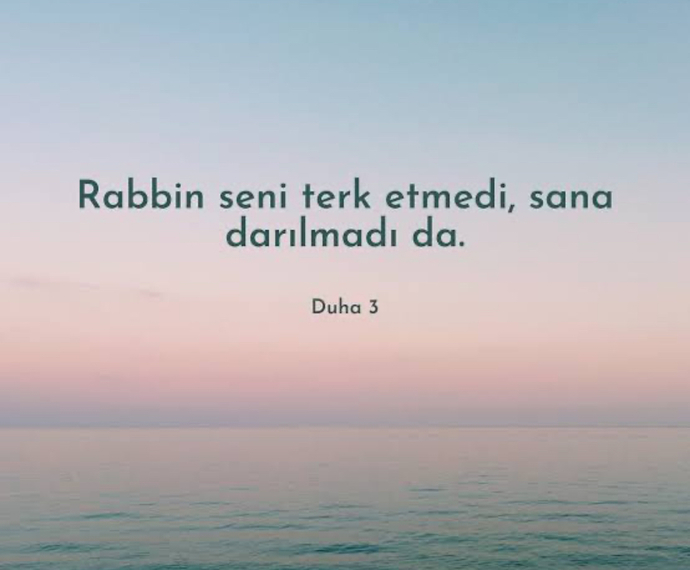 Çok sevdiginiz bir ayeti paylaşır mısınız?