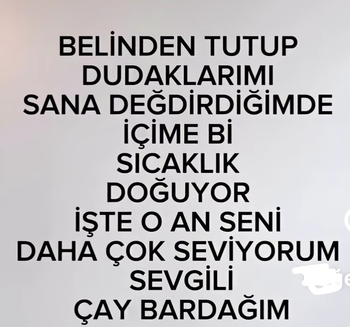 Sevdiğiniz kişiden daha çok neyi seversiniz?