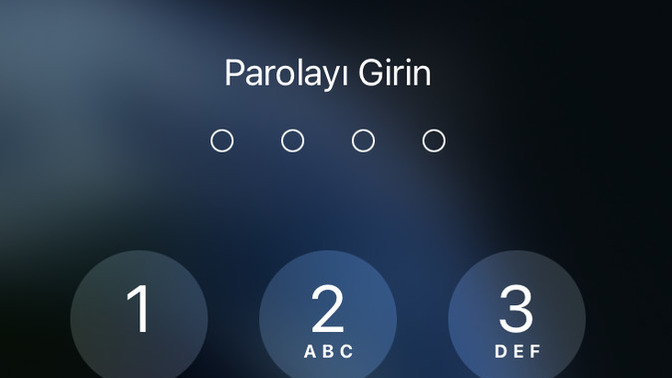 Telefonda şifre var mı?