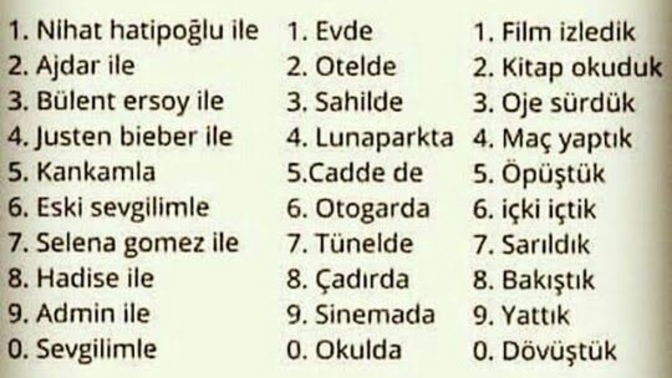 Hadi bakalım biraz eğlenelim o zaman😎?