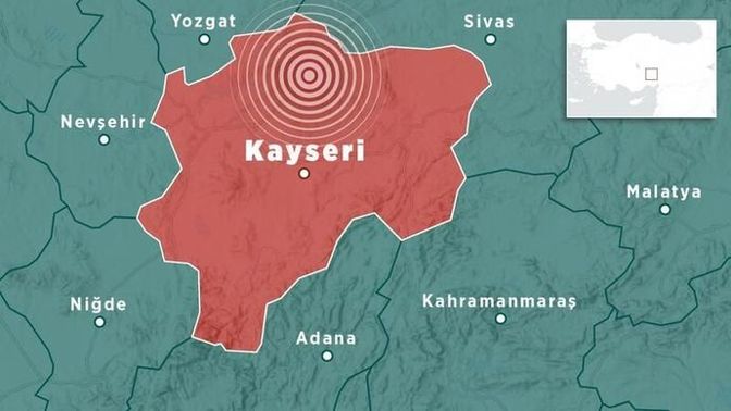 Kayseri’de deprem olmuş. Hissedenler oldu mu?