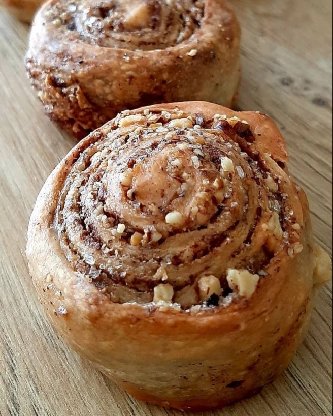 Cevizli tarçınlı çörek yaptım nasıl olmuş?