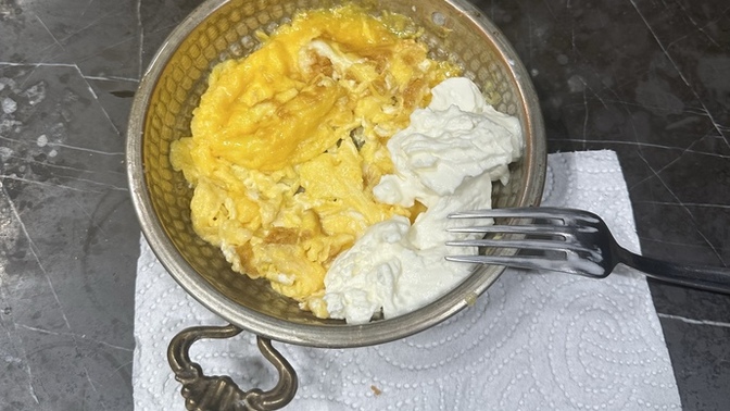 Omlet ve koyun yoğurdu bir arada, severmisniz?