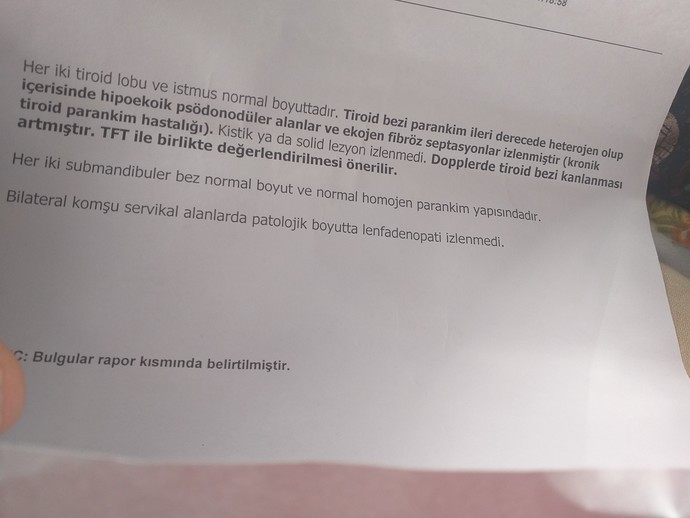 Sonucu yorumlarmisiniz?