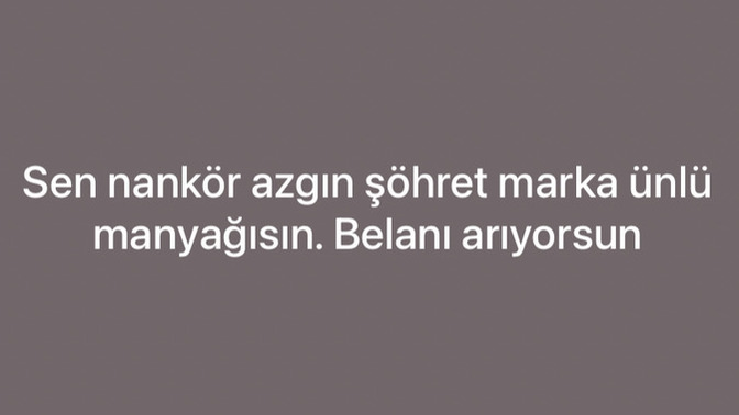 Babam bana böyle yazıp duruma koydu. Genç bir kıza böyle denmesi ayıp değil mi?