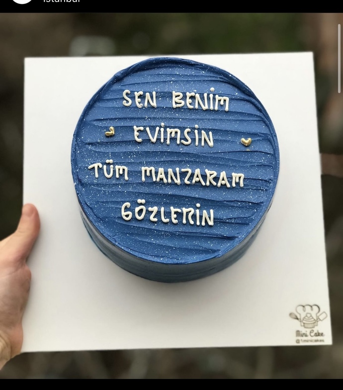 Bir yazılı pasta cümlesi söyler misiniz?
