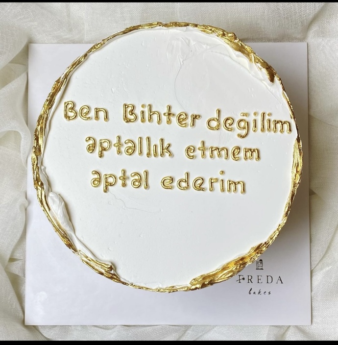 Bir yazılı pasta cümlesi söyler misiniz?