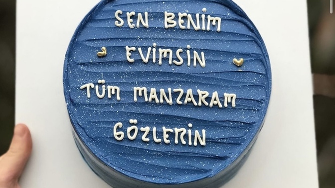 Bir yazılı pasta cümlesi söyler misiniz?