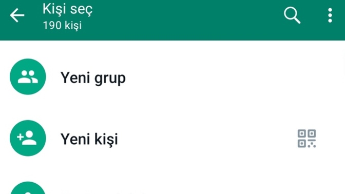WhatsAppınızda kayıtlı kaç kişi var?