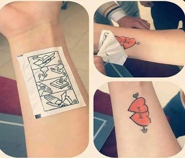 Sakızdan çıkan dövmeyi eline, koluna yapıştırdın mı hiç?
