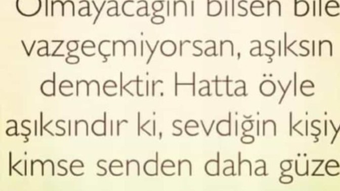 Sevipte kavuşamayan veya imkansız olan var mı?