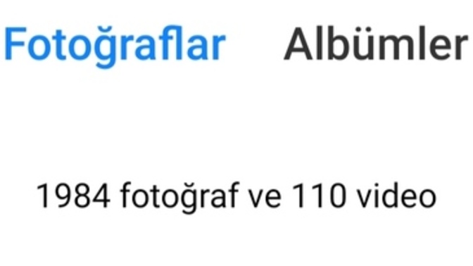 Galerinizde kaç fotoğraf var?