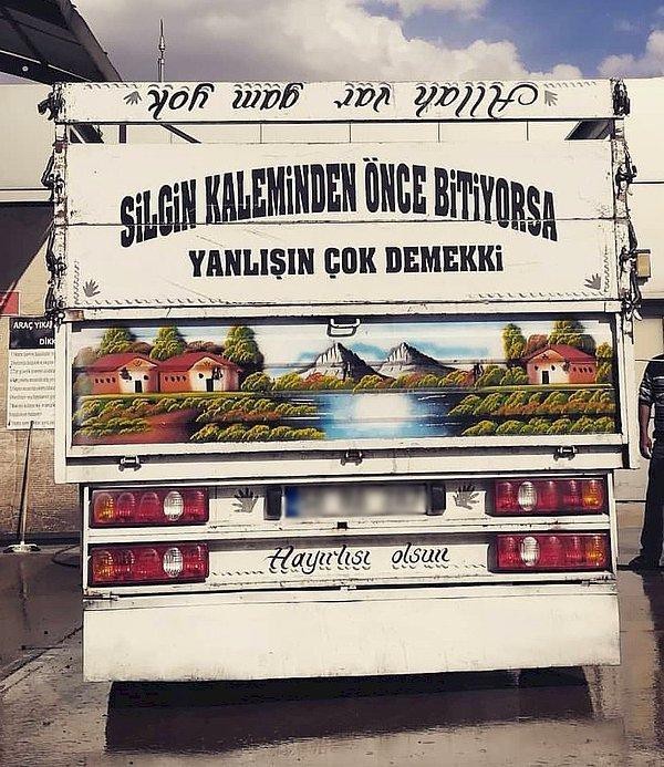 Araba/kamyon arkası yazılara örnek vermenizi istesem neler söylersiniz✌️?