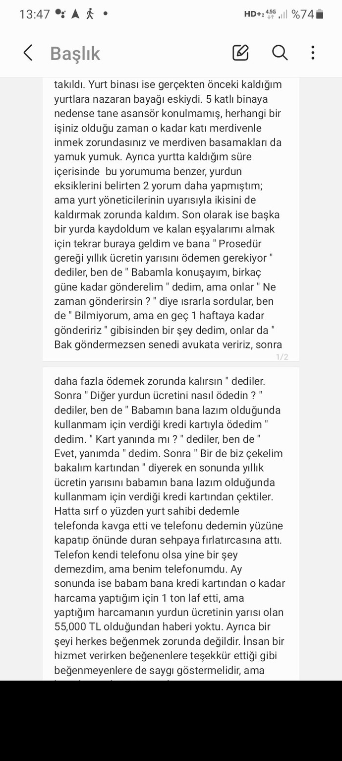 Sizce böyle bir yorum yapsam suç mu olur veya yurt yönetimine herhangi bir hukuki yaptırım uygulama hakkı doğar mı?