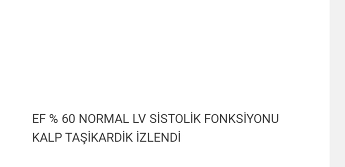 Kardiyolojiden anlayan varsa?