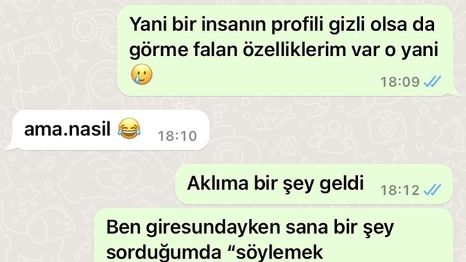 Eski sevgilimin MESAJLARI derdi ne?