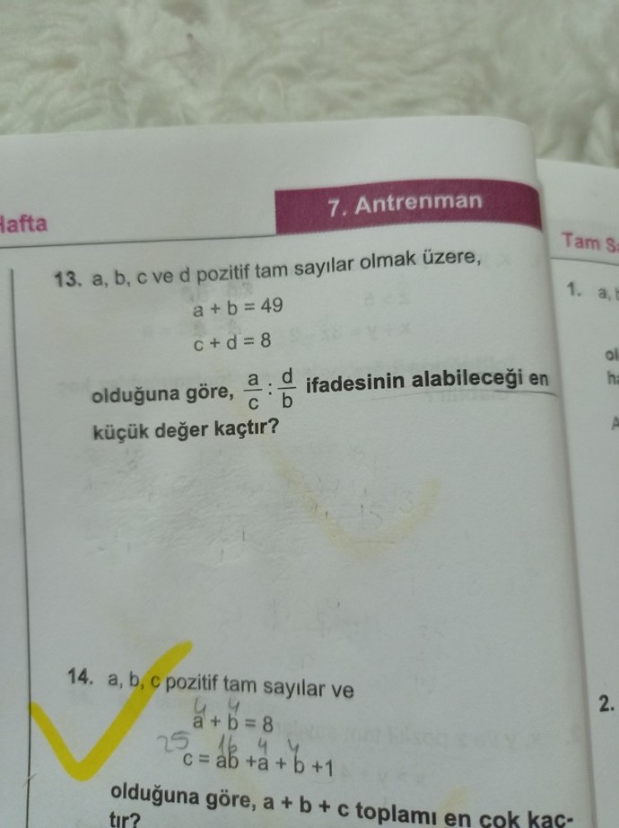 Bu sorunun cevabını bulan var mı?