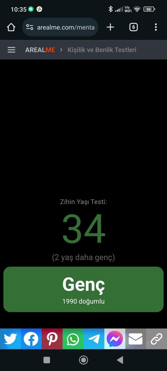 Zihin yaşinizla gercek yasiniz uyusuyor mu?