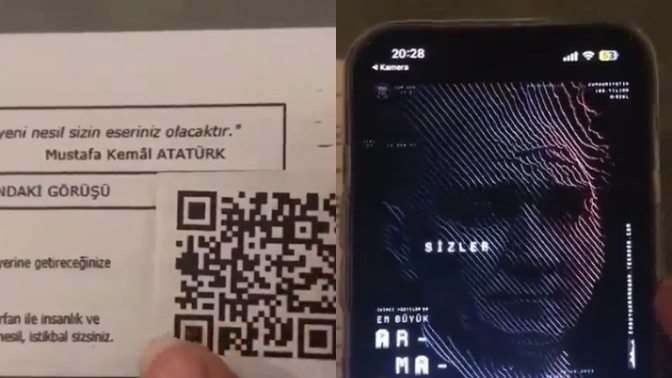 İzmir'de bir sınıf öğretmeni, karnelere QR kod ekleyerek Atatürk'ün mesajını iletti. Düşüncesine puanınız kaç?