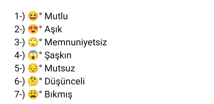 Bugün hangi emojisin?