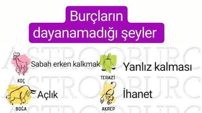 Burcunuza göre dayanamadığınız şey nedir?