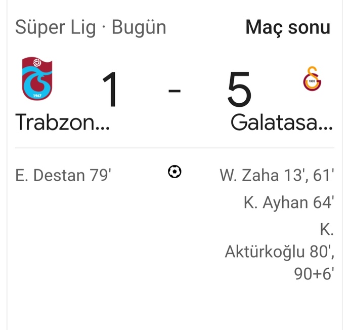 Fenerbahçeyle şampiyonluk yarışındaki Galatasaray, Trabzonu deplasmanda farklı yendi. Sonuca saşırdık mı?