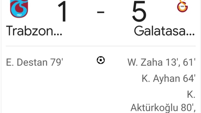 Fenerbahçeyle şampiyonluk yarışındaki Galatasaray, Trabzonu deplasmanda farklı yendi. Sonuca saşırdık mı?