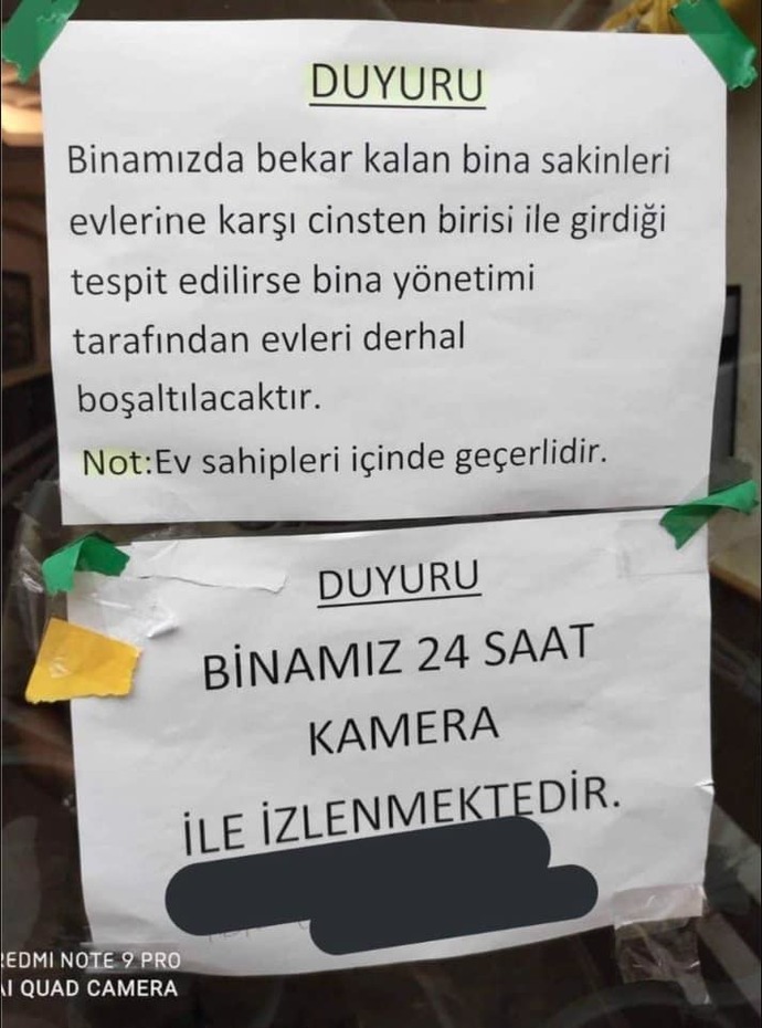 Apartmana böyle bir yazı yazmışlar, kavga etsem mi yönetimle?