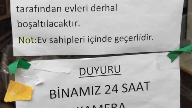 Apartmana böyle bir yazı yazmışlar, kavga etsem mi yönetimle?
