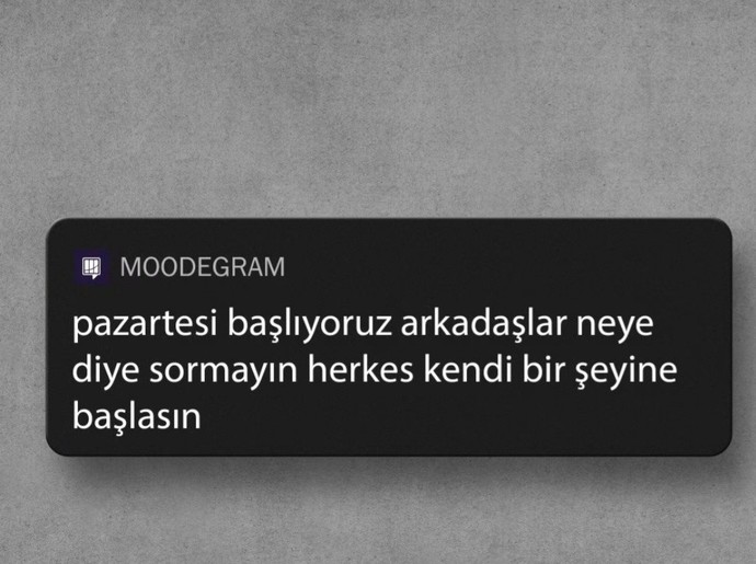 Bugün pazartesi diye nelere başladınız?