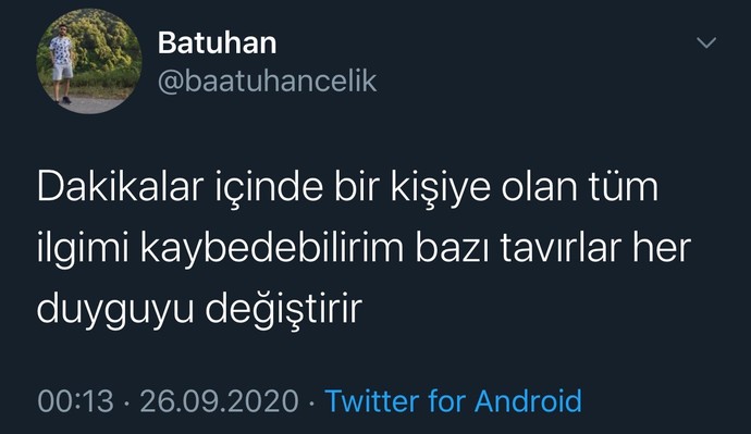Sizi insanlardan buzzz gibi soğutan bir davranış söyler misiniz?