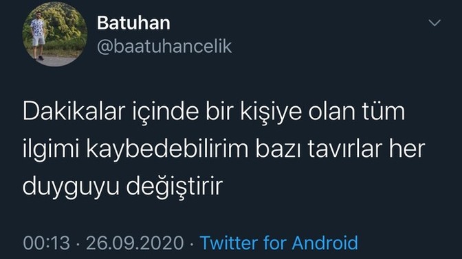 Sizi insanlardan buzzz gibi soğutan bir davranış söyler misiniz?