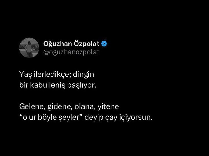 Yaş ilerledikçe farkına vardığınız neler var?