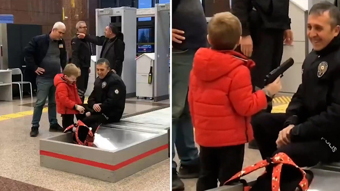 Bursa'da havalimanı girişinde bir çocuğun çantasından oyuncak silahlar çıktı, gülümsetti! Oyuncak silahlar çocukları olumsuz etkiler mi?