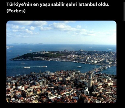 İstanbul, Türkiyenin en yaşanabilir şehri seçilmiş. Siz ne düşünüyorsunuz?