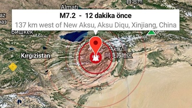 Kırgızistan'da merkez üssü Kızıl-Su olan 7,2 büyüklüğünde deprem meydana geldi. Deprem korkusu bitmeyecek mi?