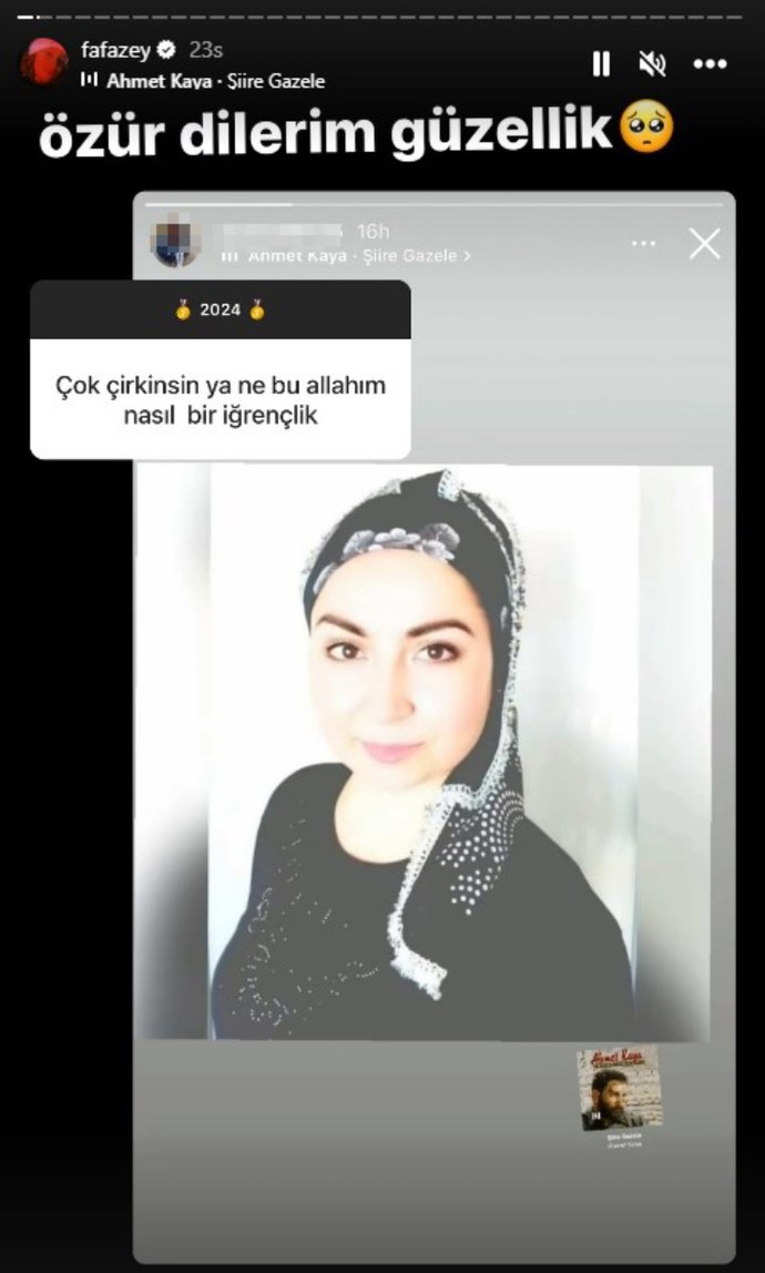 Farah Zeynep Abdullah, kendisine Çirkin ve iğrençsin diyen kadını ifşa etmiş. Yaptığı doğru mu sizce?